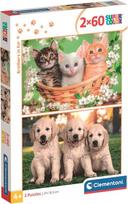 Clementoni SuperColor Brothers In Fur 24820, 2 x 60 det.