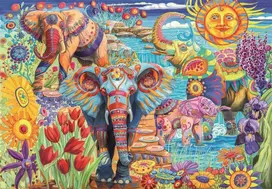 Clementoni Elephants Carnival 35572, 500 det.