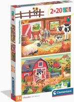 Clementoni SuperColor The Farmyard Family 24818, 2x20 det.