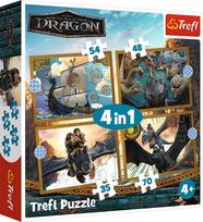 Trefl Dėlionė 4in1 How To Train Your Dragon Dragons Days 34678, 207 det.