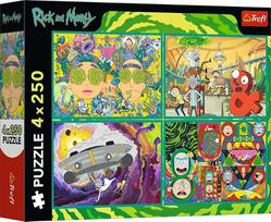 Trefl The Twisted World Of Rick And Morty 13338, 4 x 250 det.