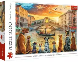 Trefl Dogs At Venice 10944, 48 x 68 cm, 1000 det.