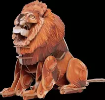 Makebug 3D popierinė dėlionė Liūtas MB-D-0017
