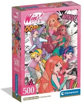 Clementoni Compact Winx, 49 x 36 cm, 500 det.