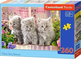 Castorland Three Grey Kittens B-027491, 260 det.
