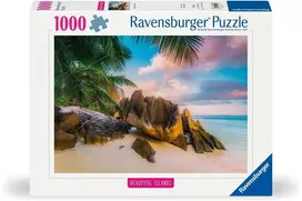 ravensburger puzzle 1000 - Ravensburger Beautiful Islands Seychel, 50 x 70 cm, 1000 det. - 1 nuotrauka