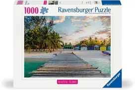 ravensburger puzzle 1000 - Ravensburger Beautiful Islands Maldives, 50 x 70 cm, 1000 det. - 1 nuotrauka
