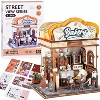 Jokomisiada Wooden 3D Dėlionė Bakery building series ZA6013, 179 det.