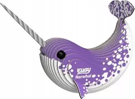 Fat Brain Toys Narwhal Eugy 3D dėlionė, 23 det.