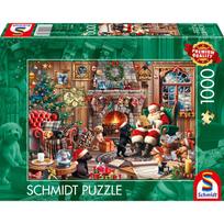 kaledine delione - Schmidt Spiele Cozy Christmas 58872, 49.3 x 69.3 cm, 1000 det. - 1 nuotrauka