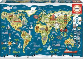 Educa World Map Sean Sims 19292, 200 det.