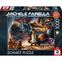 Schmidt Spiele Michele Farella: Fascination of Space Travel Journey into Distant Galaxies, 1000 det.