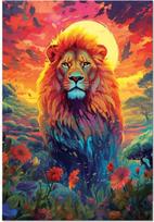 Educa Majestic Lion Stare 80-20261, 500 det.