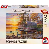 Schmidt Spiele Darrell Bush: Boathouse with Canoes, 1000 det.