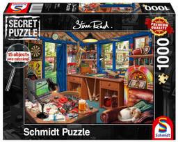puzzle deliones 1000 - Schmidt Spiele Steve Read: Secret Puzzle - Dad's Workshop 111115, 1000 det. - 1 nuotrauka