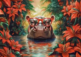 Castorland Hippo Relaxation 54176, 500 det.