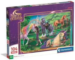 Clementoni Unicorn Academy 25099, 33.5 x 48.5 cm, 104 det.
