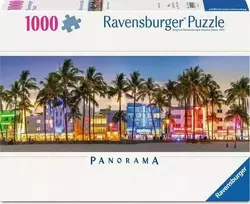 Ravensburger Panorama Night Lights On Ocean Drive, 1000 det.