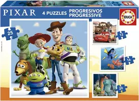 Educa Disney Pixar 4in1, 73 det.