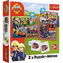 Trefl 2in1 Fireman Sam Team 93334, 78 det.