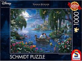 mazasis princas - Schmidt Spiele Thomas Kinkade Studios: The Little Mermaid and Prince Eric 57370, 1000 det. - 1 nuotrauka