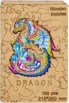Medinė dėlionė Dragon WPD, 100 det.