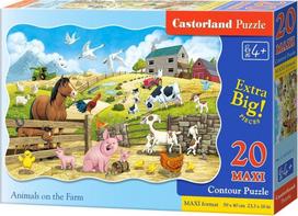 Castorland Animals On The Farm 342919, 40 x 59 cm, 20 det.