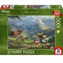 Schmidt Spiele Mickey & Minnie In The Alps 59938, 49.3 x 69.3 cm, 1000 det.