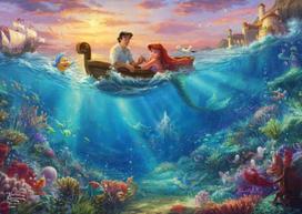 disney undinele - Schmidt Spiele Thomas Kinkade Studios: Disney - Ariel In The Nostalgia 59927, 500 det. - 1 nuotrauka
