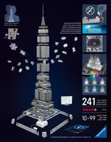 Ravensburger Iconics Empire State Building 3D dėlionė, 216 vnt.