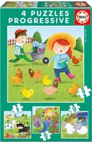 Educa Farm Animals 80-17145, 43 det.