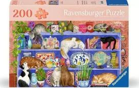 Ravensburger Cats on the Shelf, 200 det.