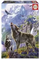 Educa Wolves In The Rocks, 48 x 34 cm, 500 det.