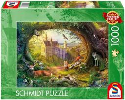 Schmidt Spiele Fairytale Castle And Forest Magic, 49.3 x 69.3 cm, 1000 det.