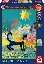 Schmidt Spiele Rosina Wachtmeister Cat in a Sea of Flowers, 1000 det.