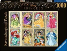 princessia - Ravensburger Disney Princess - Nouveau Art Princesses, 1000 det. - 1 nuotrauka