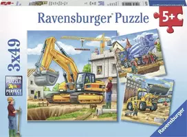 Ravensburger Large Construction Machines 3in1, 3 x 49 det.