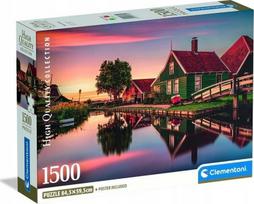 Clementoni Compact Zaanse Schans 31734, 59.5 x 84.5 cm, 1500 det.
