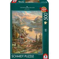 Schmidt Spiele Thomas Kinkade Studios: Splendor on the Lakeshore, 500 det.