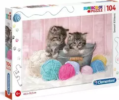 Clementoni SuperColor Sweet Kittens 27115, 104 det.