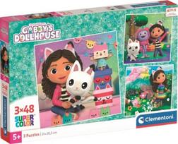 Clementoni Gabby's Dollhouse 3 x 48 det.