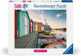 Ravensburger Scandinavian Places Boathouses In Smogen, 36 x 49 cm, 500 det.
