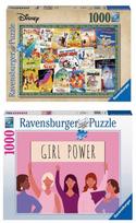 Ravensburger 2in1 Disney & Girls Power 19874/16730, 50 x 70 cm, 1000 det.