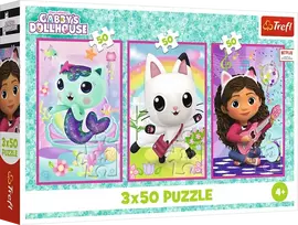 Trefl Gabby's Dollhouse 34876, 3 x 50 det.