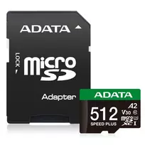 atminties korteles 512 gb - Atminties kortelė Adata Speed Plus 512GB microSDXC UHS-I U3 + Adapteris - 9 nuotrauka