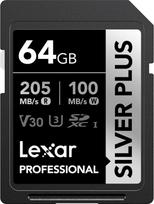 a2 kortele - Lexar Professional SILVER PLUS SDXC 64GB - 1 nuotrauka