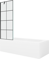Vonia su sienele, laisvai pastatoma Mexen Vega, 150 cm x 70 cm x 40 cm, stačiakampis, balta sp.
