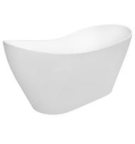 Vonia, laisvai pastatoma Besco Viya, 160 cm x 70 cm x 71 cm, ovalas, balta sp.