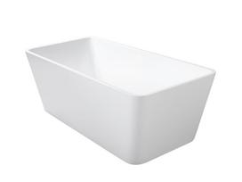 Vonia, laisvai pastatoma Besco Evita, 160 cm x 80 cm x 58 cm, stačiakampis, balta sp.
