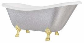 Vonia, laisvai pastatoma Besco Otylia Glam, 170 cm x 77 cm x 68.5 cm, ovalas, aukso sp./sidabro sp.